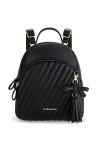 Missnine Mini Sac à Dos Femme Mignon, Petit Sacs Portés Dos à Main en Cuir PU Pour Promenade dans la Ville, Voyage, Style col