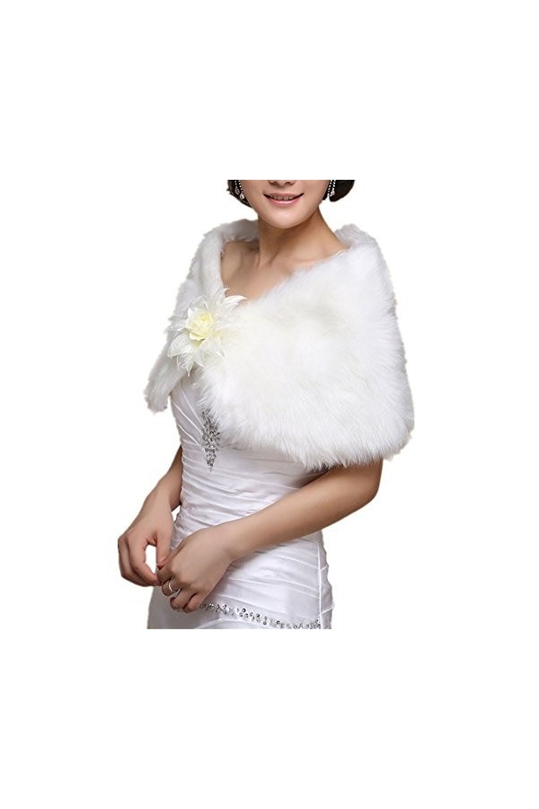 Insun - Pashmina - Femme - Ecru - Taille Unique