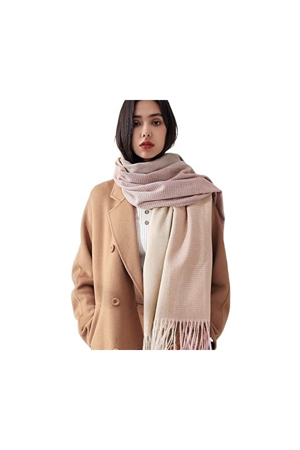 PATPOT Écharpe Châle Écharpe dhiver Femmes Cachemire Foulards Chauds Pashmina Foulard Mode féminine épaissir Soft Tassel Tas