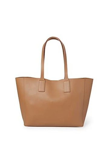 C&A Sac shopping pour femme Uni, marron clair, Taille unique