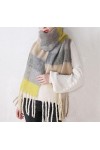 LuisFranklin Foulard Echarpe Femme Soie Cheveux Écharpe Femmes Chaud Multicolore Carré Écharpe Femmes Écharpe Wrap Épais Doux