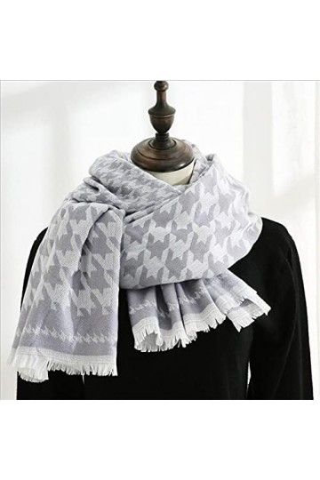 LuisFranklin Foulard Femme Echarpe Soie Cheveux Écharpes Femmes Écharpes Chaudes Écharpes Femmes Wrap Épais Doux Franges Châl