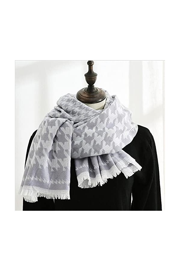 LuisFranklin Foulard Femme Echarpe Soie Cheveux Écharpes Femmes Écharpes Chaudes Écharpes Femmes Wrap Épais Doux Franges Châl