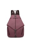 Kono Sac à Dos pour Femme Sac Décole Sac à Main Toile Vintage Sacs Portés épaule Noir 