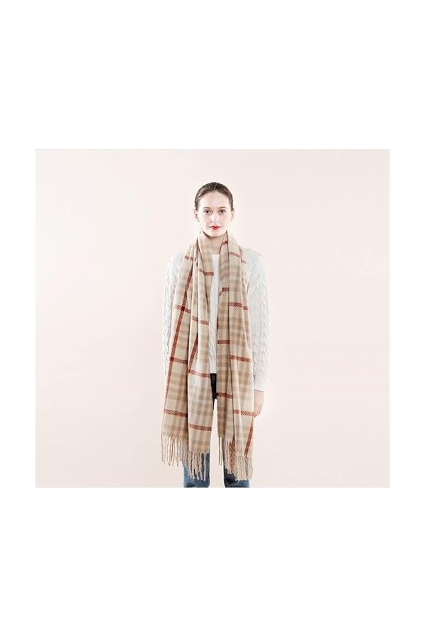 Foulard Femme Cheveux Echarpe Soie Écharpes pour Femmes Écharpes Imprimées Chaudes Écharpes pour Femmes Écharpes À Carreaux É