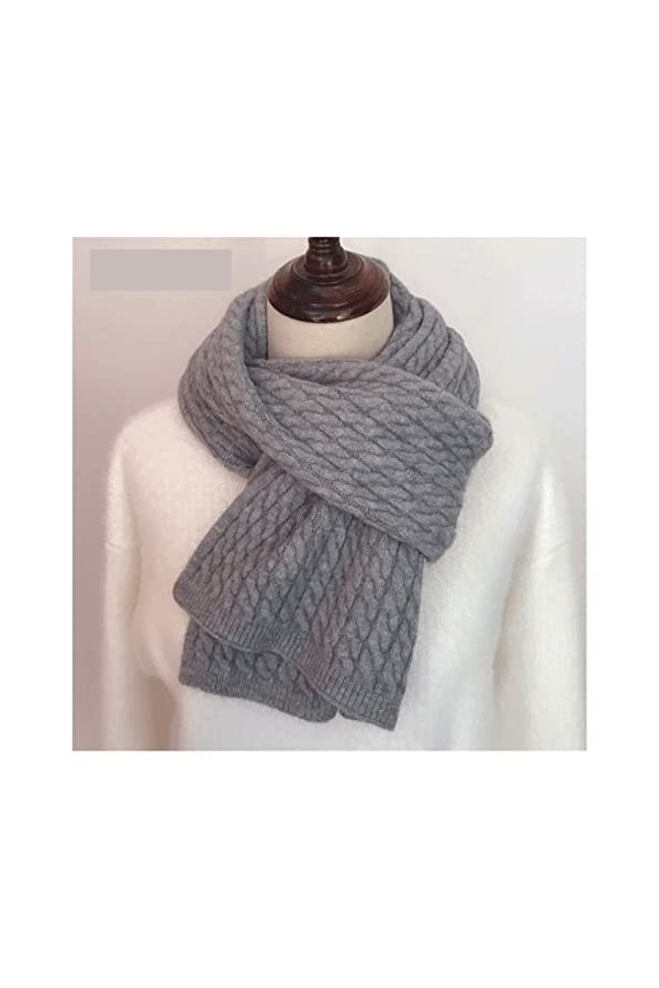 LiFBeauTiFul Écharpe torsadée Solide Femmes Automne Hiver Cachemire Chaud tricoté écharpes Longues Femmes châles Pashmina Co