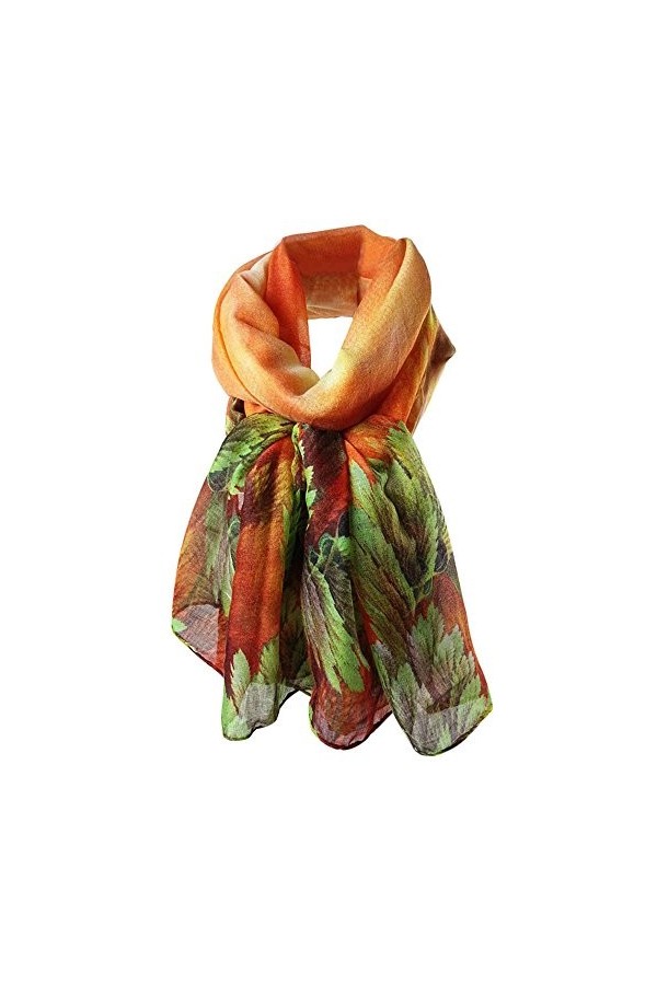 AAOTE Women Printing Long Soft Paris Yarn Scarf Wrap Shawl Stole Pashmina Scarves Men Desert Scarf