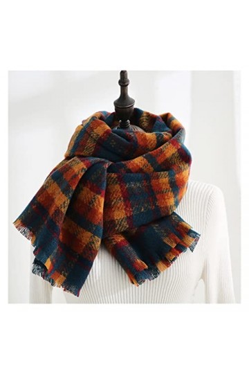 Châle Écharpe Foulard Écharpe à carreaux Foulard Womens Écharpe dhiver Sentiershmere Sentence Pashmina Châle enveloppe des é