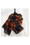 Echarpe Foulard Écharpe à Carreaux Foulard Womens Écharpe dhiver Sentiershmere Sentence Pashmina Châle enveloppe des écharpe