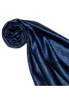 LORENZO CANA Pashmina pour la femme - écharpe de 100% soie avec les mesures de 35 x 160 cm - fait à la main – souple élégant 