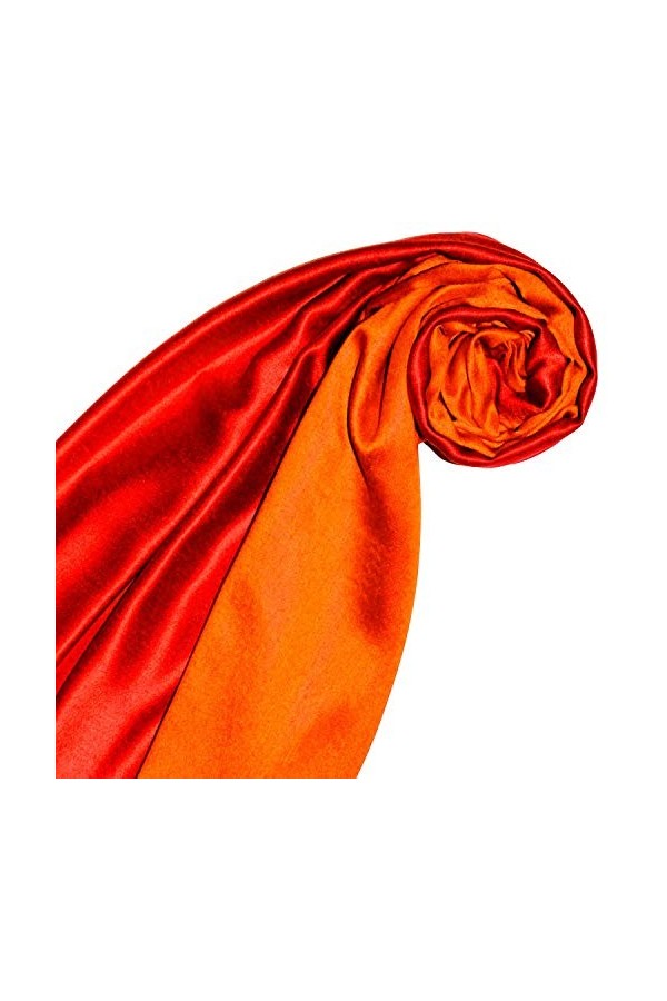 LORENZO CANA - Pashmina - Uni - Femme Rouge rouge-orange 70 x 190 cm