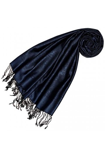 LORENZO CANA - Pashmina - Imprimé cachemire - Femme Bleu Bleu marine/noir 70 x 190 cm