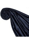 LORENZO CANA - Pashmina - Imprimé cachemire - Femme Bleu Bleu marine/noir 70 x 190 cm