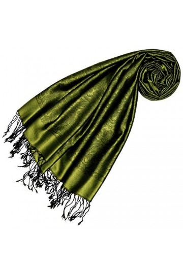 LORENZO CANA - Pashmina - Imprimé cachemire - Femme Vert vert/noir 70 x 190 cm