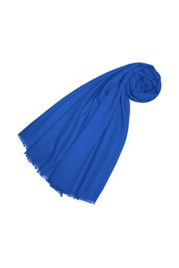 LORENZO CANA - Pashmina - Uni - Femme bleu bleu moyen