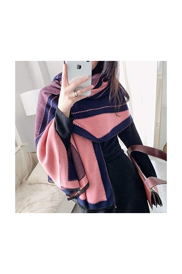 Bysonglezai Foulard Femme Echarpe Homme Châle Écharpe en Cachemire Chaud dhiver De Haute Qualité pour Femmes Couverture Épai