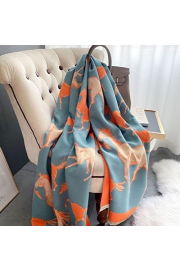 XKUN Écharpe Femme Écharpe Cachemire Châles dhiver Wraps pour Femmes Chauds Pashmina Dame Foulards Doux Féminin Mode Épais F