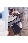Bysonglezai Foulard Femme Echarpe Homme Châle Élégant Rétro Écharpe Châle Femmes Automne Hiver Épais Chaud Style Coréen Jacqu