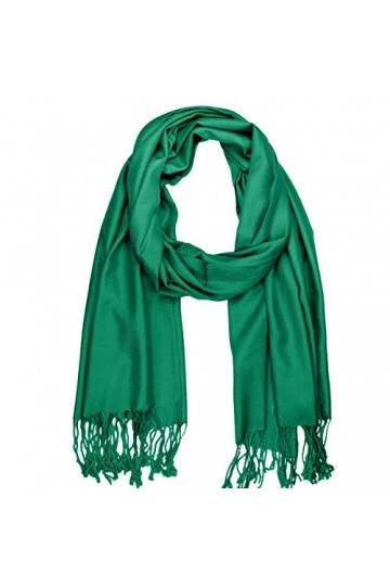 Falari Womens Soft Solid Color Pashmina Shawl Wrap Scarf 80" X 27"