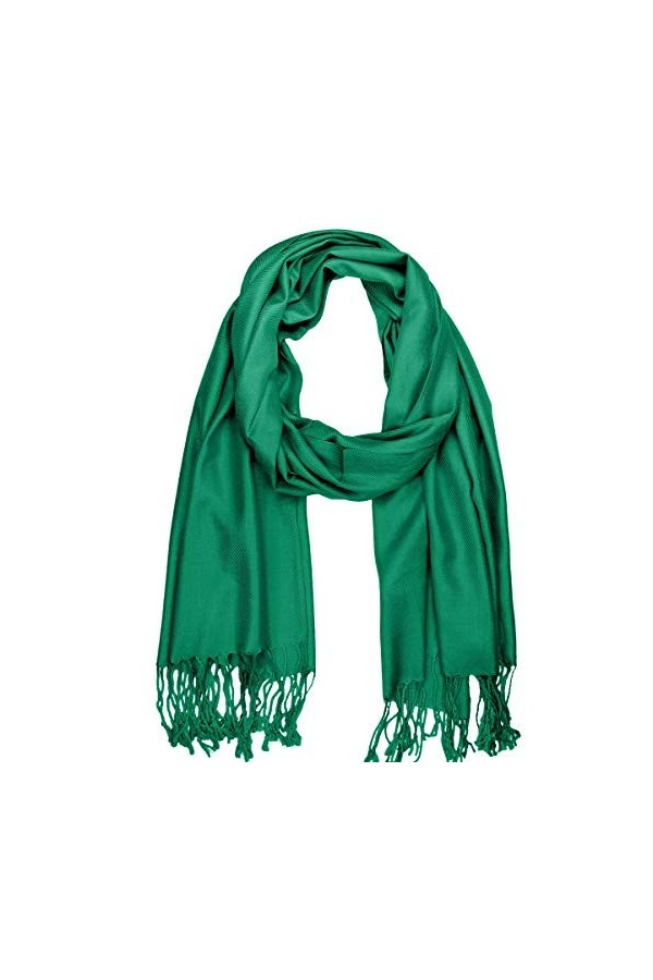 Falari Womens Soft Solid Color Pashmina Shawl Wrap Scarf 80" X 27"