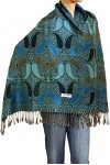 Falari Womens Woven Paisley Pashmina Shawl Wrap Scarf 80" x 27"