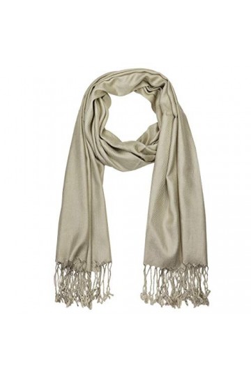 Falari Womens Soft Solid Color Pashmina Shawl Wrap Scarf 80" X 27"