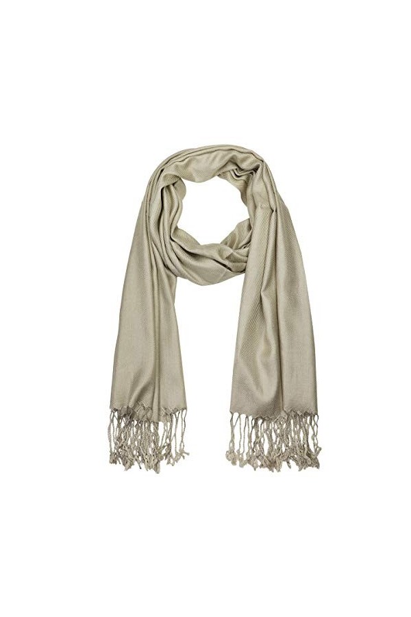 Falari Womens Soft Solid Color Pashmina Shawl Wrap Scarf 80" X 27"