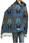 Falari Womens Woven Paisley Pashmina Shawl Wrap Scarf 80" x 27"