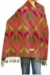 Falari Womens Woven Paisley Pashmina Shawl Wrap Scarf 80" x 27"