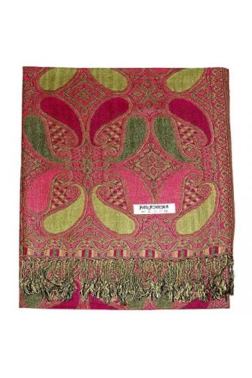Falari Womens Woven Paisley Pashmina Shawl Wrap Scarf 80" x 27"