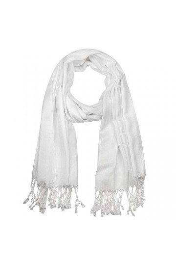 Falari Womens Soft Solid Color Pashmina Shawl Wrap Scarf 80" X 27"