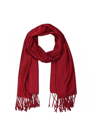 Falari Womens Soft Solid Color Pashmina Shawl Wrap Scarf 80" X 27"