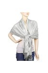 Falari Womens Soft Solid Color Pashmina Shawl Wrap Scarf 80" X 27"