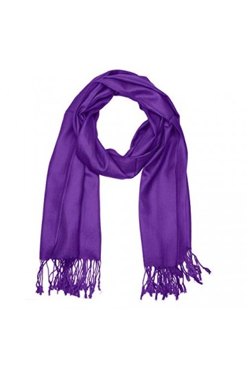 Falari Womens Soft Solid Color Pashmina Shawl Wrap Scarf 80" X 27"