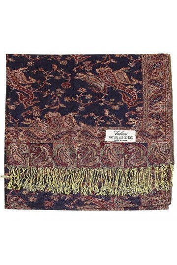 Falari Womens Woven Paisley Pashmina Shawl Wrap Scarf 80" x 27"