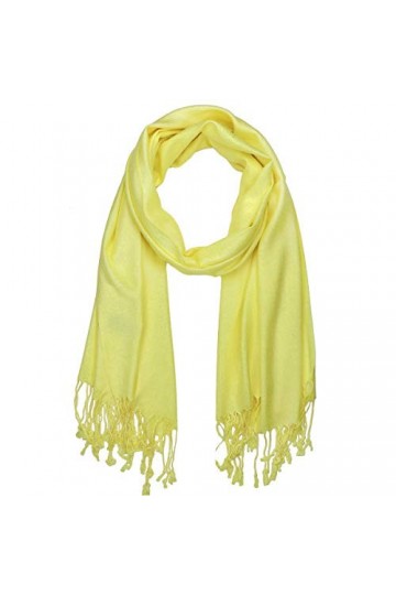 Falari Womens Soft Solid Color Pashmina Shawl Wrap Scarf 80" X 27"