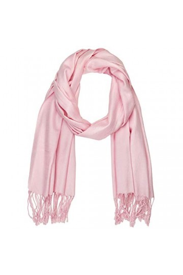 Falari Womens Soft Solid Color Pashmina Shawl Wrap Scarf 80" X 27"