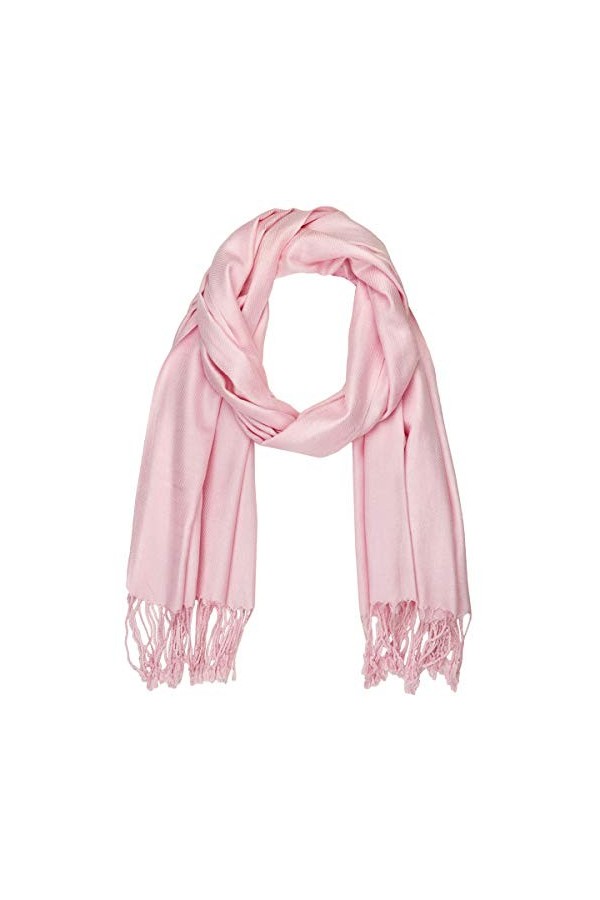 Falari Womens Soft Solid Color Pashmina Shawl Wrap Scarf 80" X 27"