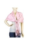 Falari Womens Soft Solid Color Pashmina Shawl Wrap Scarf 80" X 27"