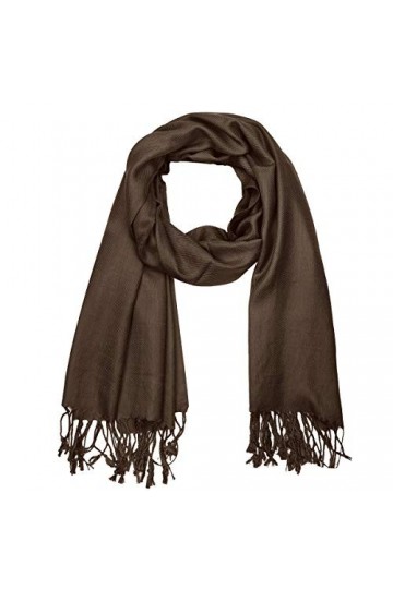 Falari Womens Soft Solid Color Pashmina Shawl Wrap Scarf 80" X 27"