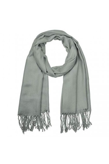 Falari Womens Soft Solid Color Pashmina Shawl Wrap Scarf 80" X 27"