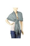 Falari Womens Soft Solid Color Pashmina Shawl Wrap Scarf 80" X 27"