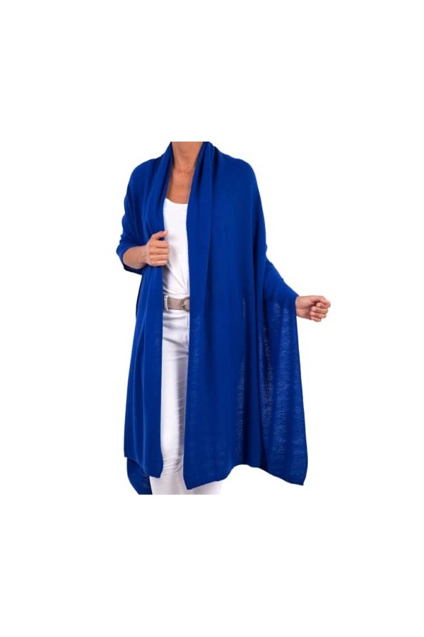 Étole mixte cachemire femme fabriquée en Italie laine mérinos cachemire noir beige blanc écharpe écharpe homme châle chaud ta