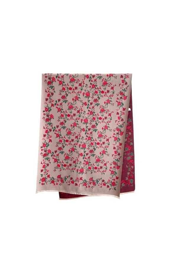 SYT-MD Echarpe Femme, Couverture épaisse, écharpe chaude dhiver for femmes, imprimé Floral, châle en cachemire, étoles Pashm