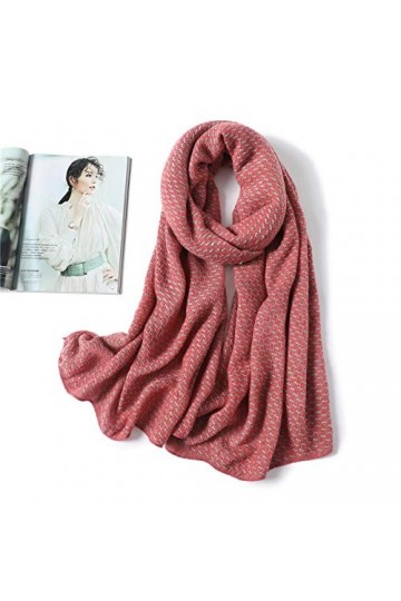 Bywenzai Foulard Écharpe en Tricot De Cachemire Doux pour Les Femmes Écharpes dhiver Chaudes Hijab Solid Pashmina Lady Shawl