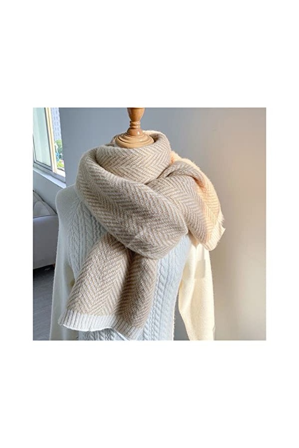 Tbkoly Écharpe châle à la Mode écharpe Poncho, écharpe châle enveloppe Femme écharpe châle enveloppe Automne Hiver Chaud Poly