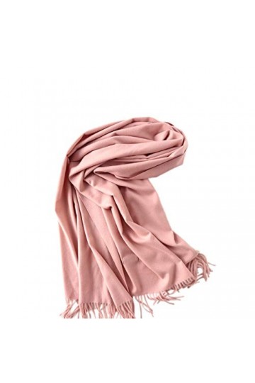 Topromise Châles Pashmina en laine douce au toucher cachemire pour femme - rose - Taille Unique