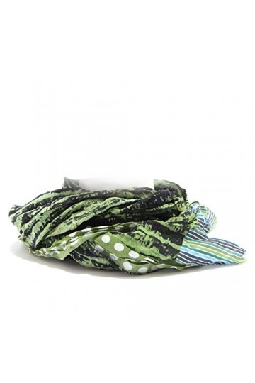 HAVANA & CO. 7728S sciarpa donna verde multicolor pashmina scarf woman [TAGLIA UNICA]