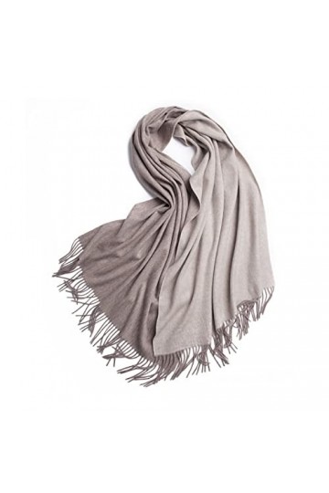 Écharpe dhiver pour femme - Longue écharpe chaude - Réversible - En laine, Couleur-5, L