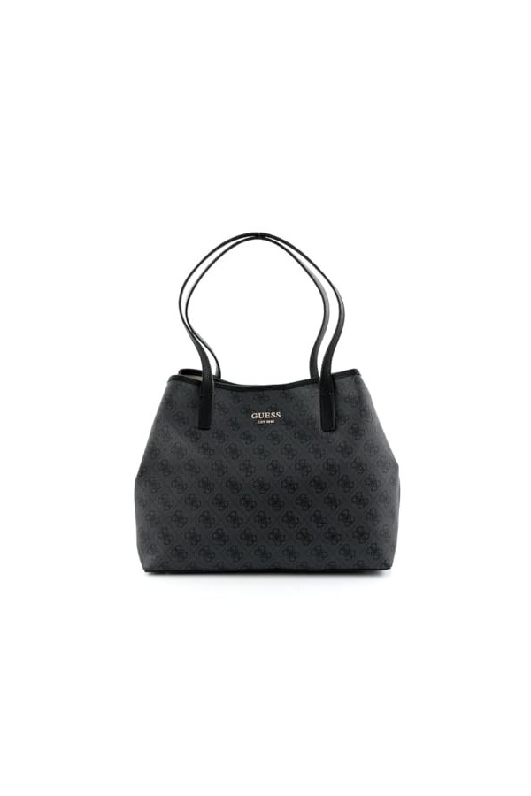 Guess Vikky Tote, Bag Women, Charbon, Taille Unique